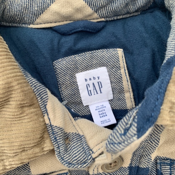NWT Baby Gap Insulated Flannel Jacket 12-18mo - Picture 2 of 3